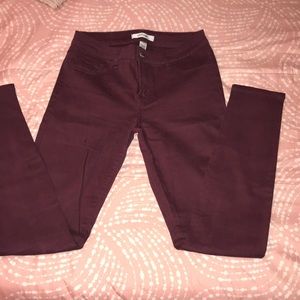 Maroon skinny jeans ❤️
